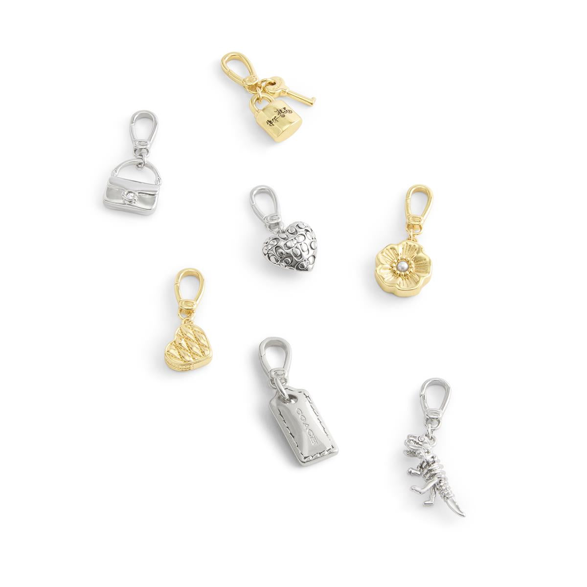 Coach Silver Tabby Handbag Charm