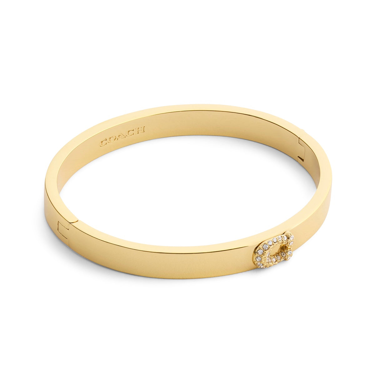 Coach Gold One Coach Pavé C Bangle