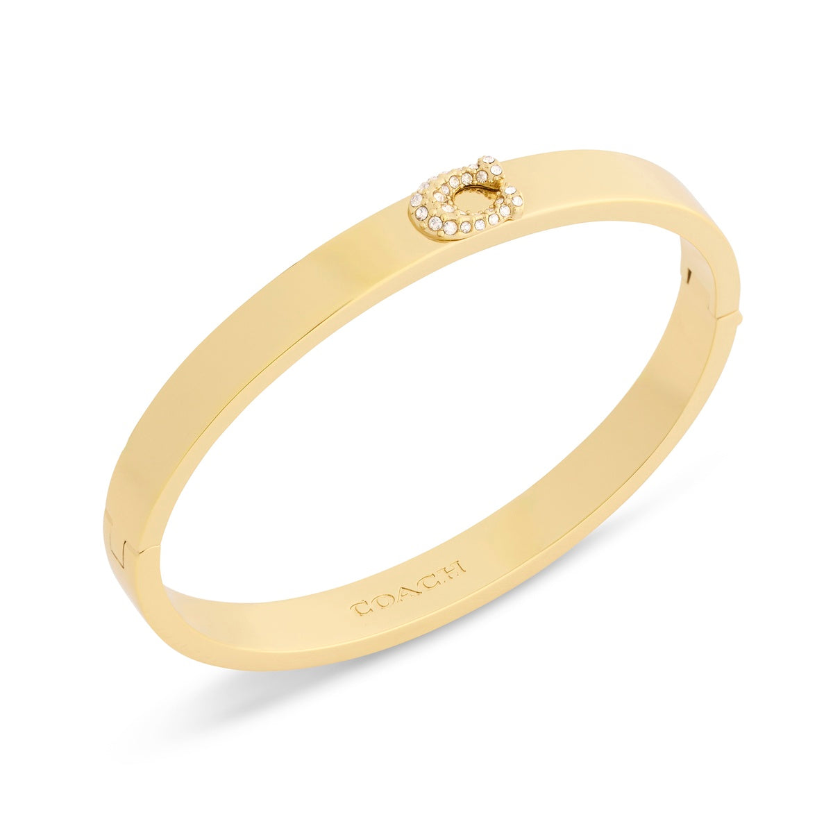 Coach Gold One Coach Pavé C Bangle