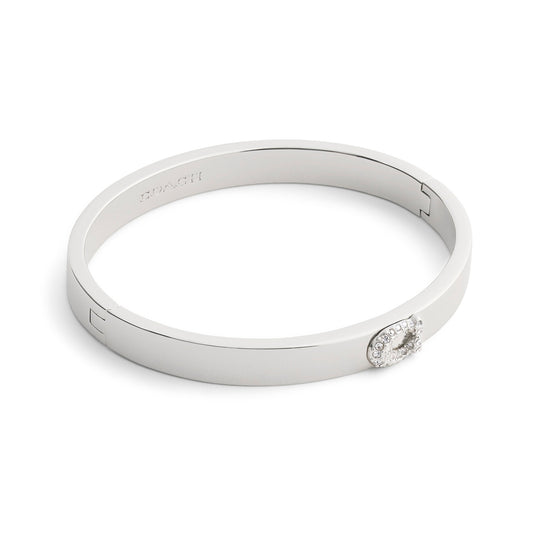 Coach Silver One Coach Pavé C Bangle