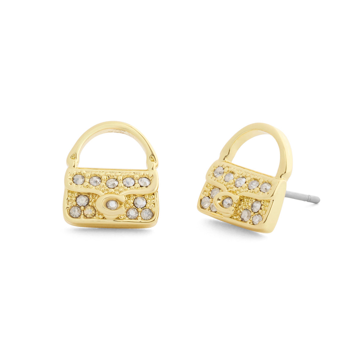 Coach Gold Pavé Tabby Bag Studs