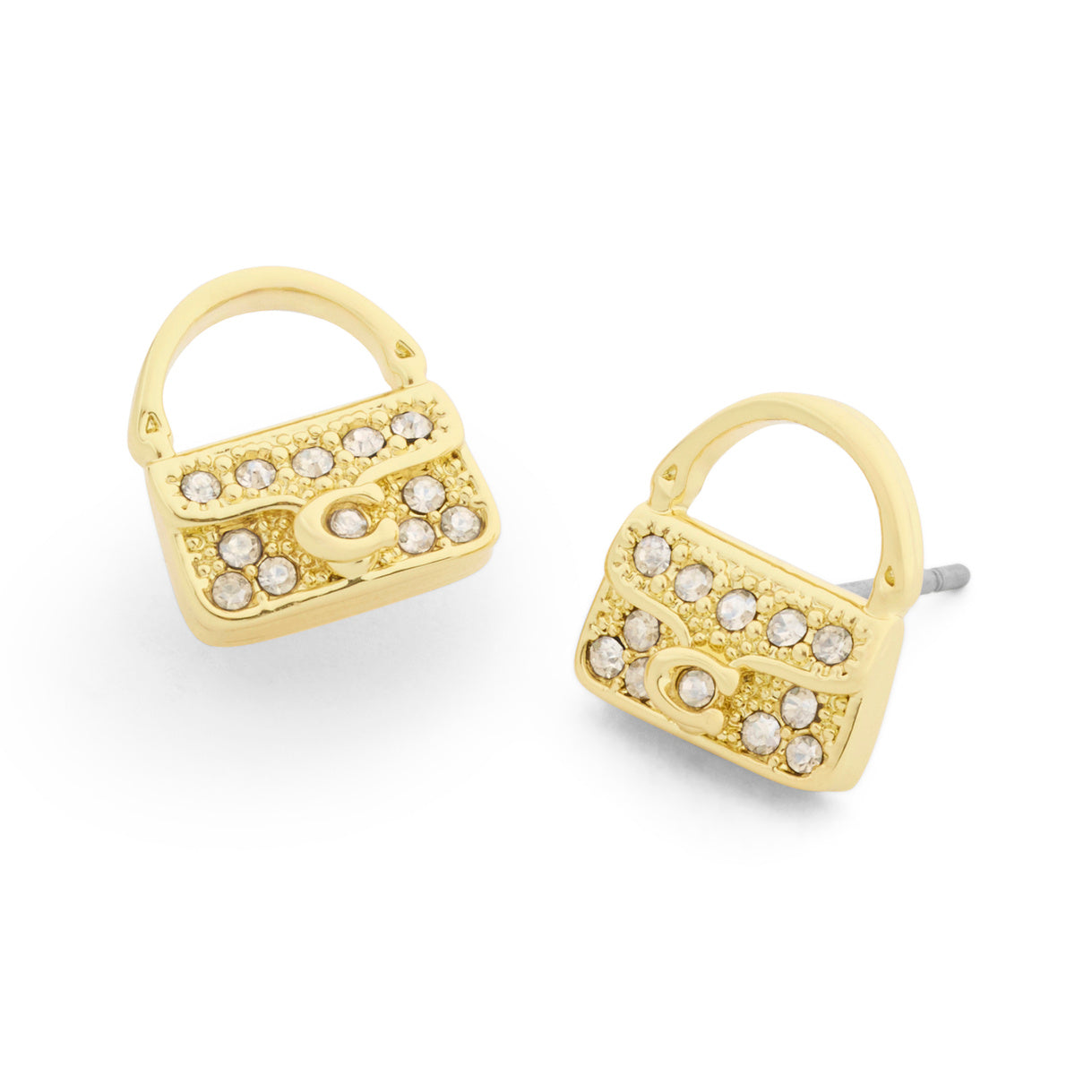 Coach Gold Pavé Tabby Bag Studs
