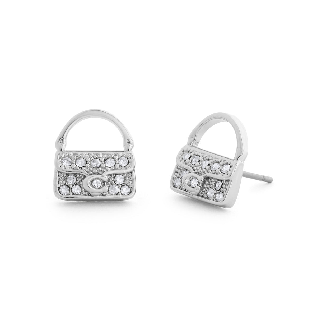 Coach Silver Pavé Tabby Bag Studs