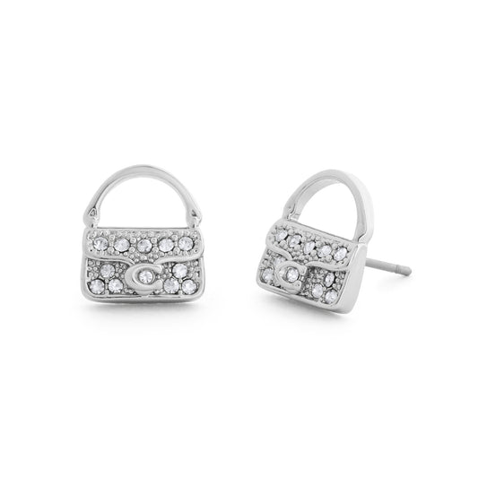 Coach Silver Pavé Tabby Bag Studs
