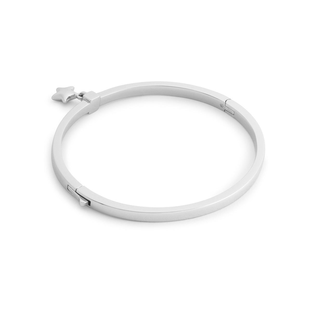 Coach Silver Star Charm Boxed Bangle