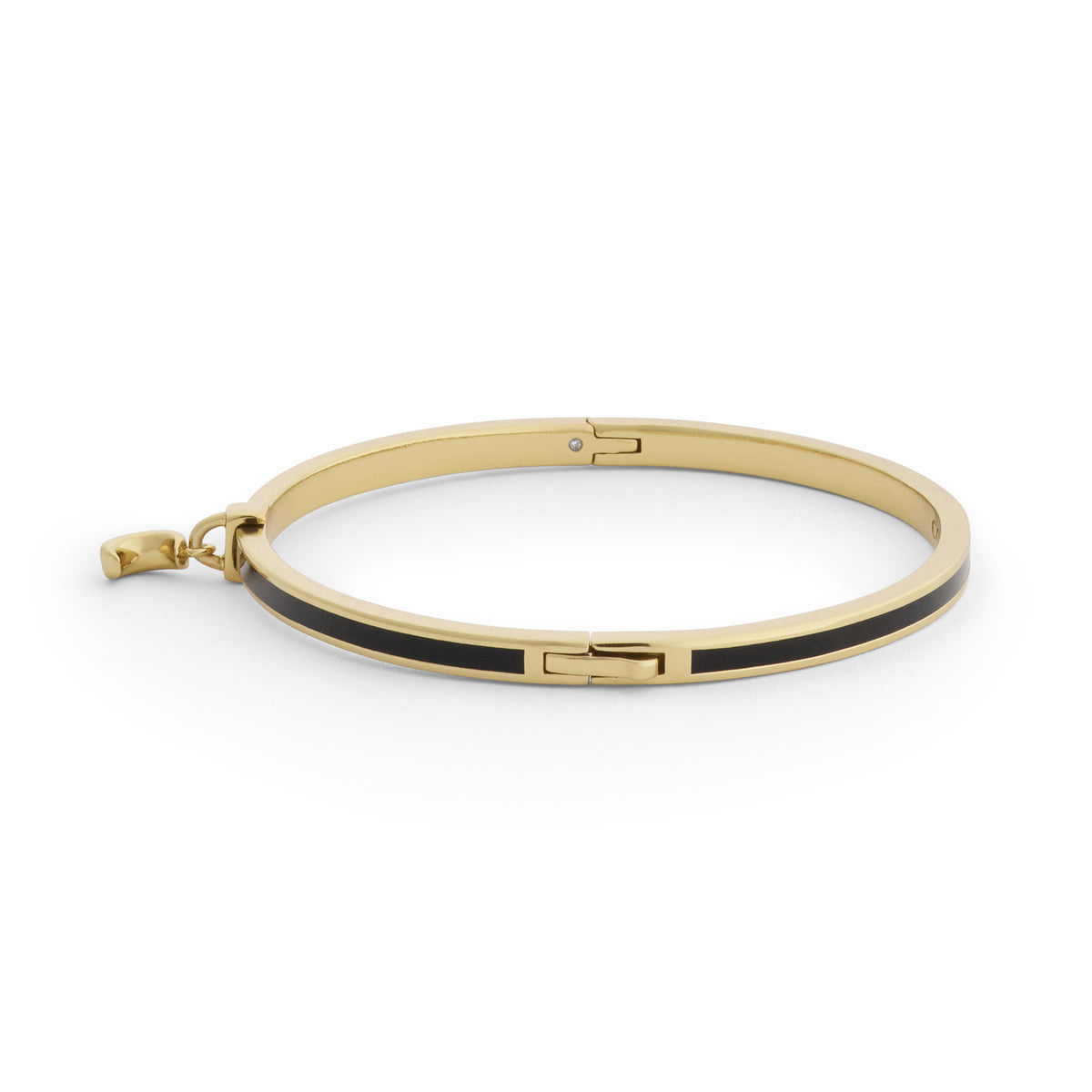 Coach Gold Moon Chram Black Boxed Bangle