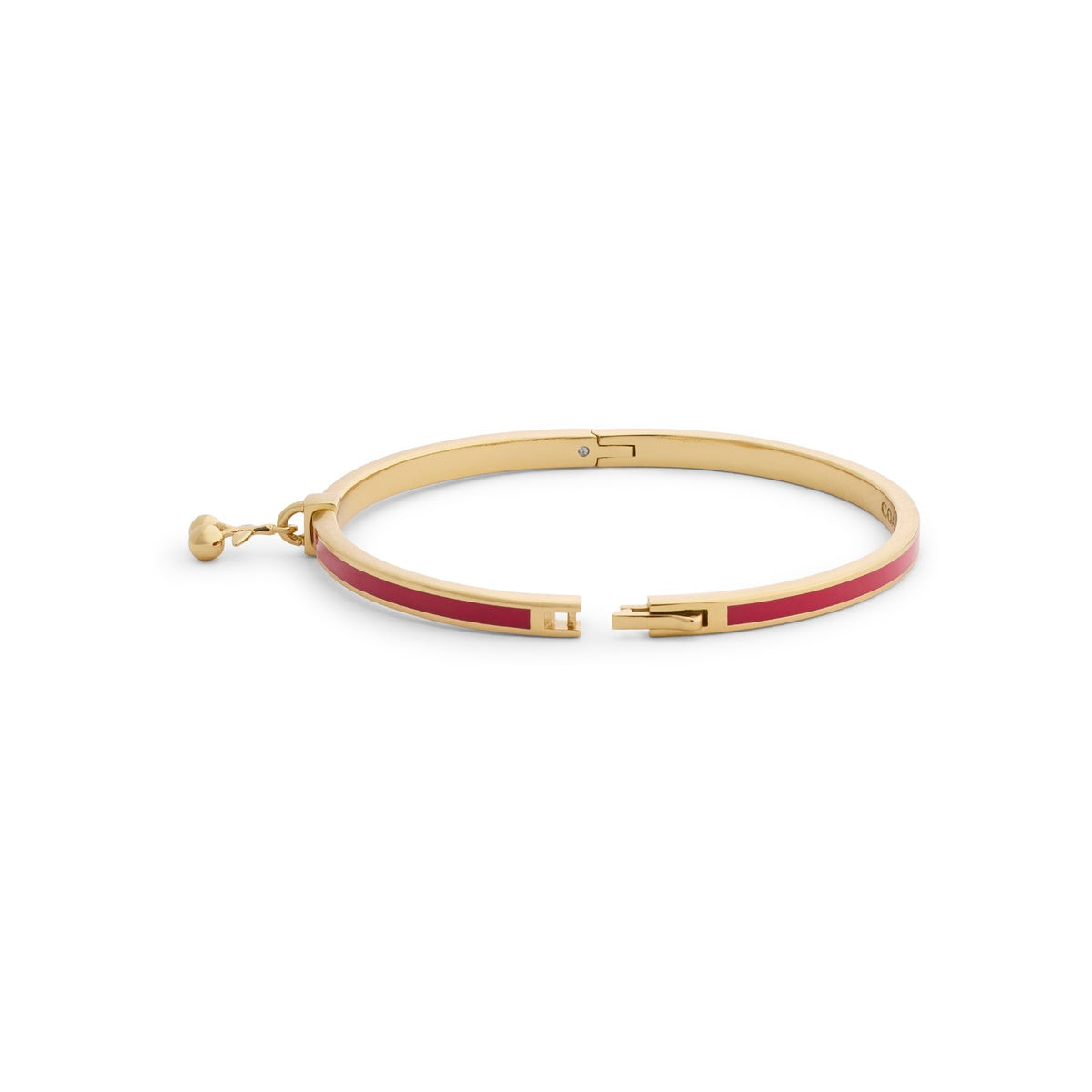 Coach Gold Cherry Chram Red Boxed Bangle