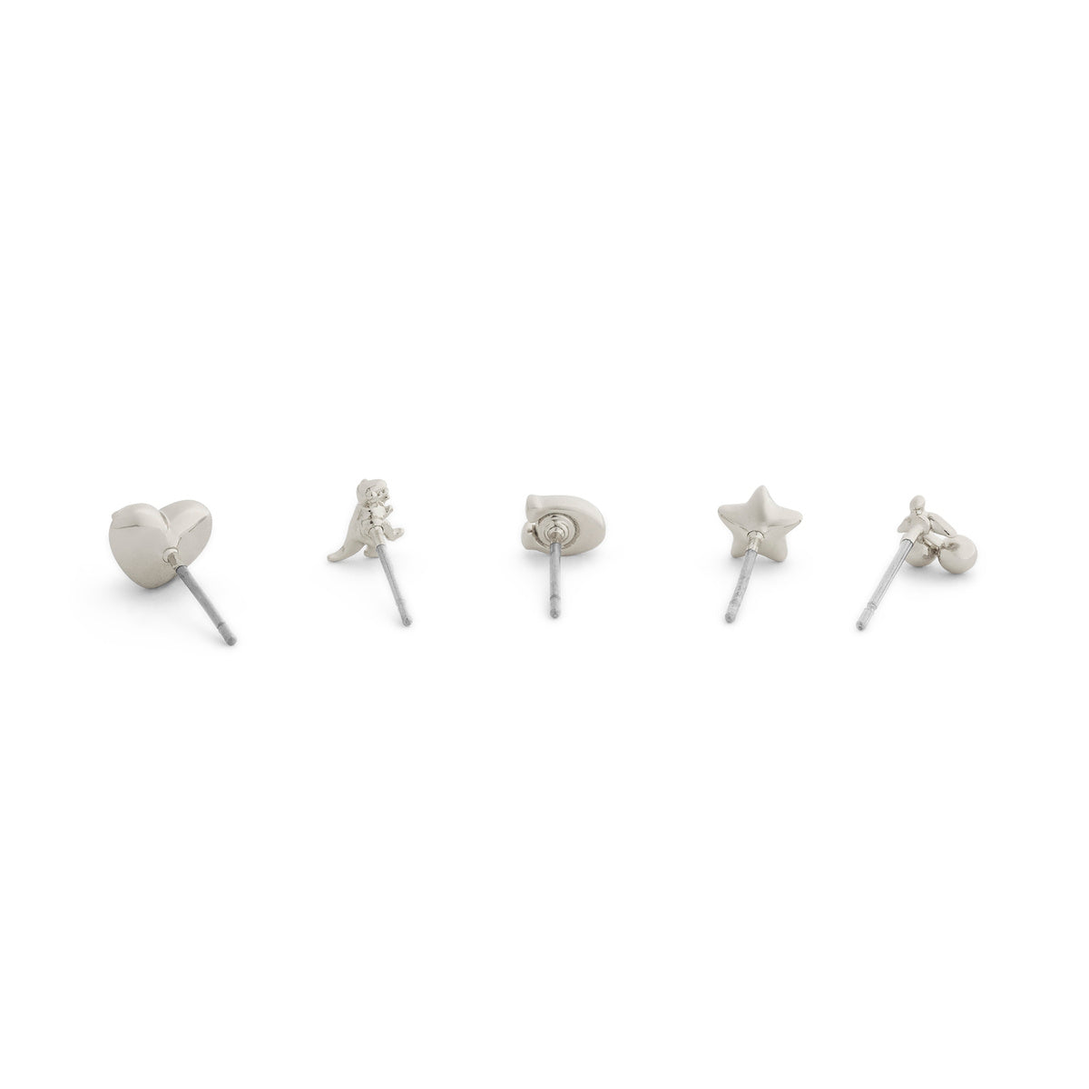 Coach Silver Mixed Motif 5 Studs Boxed