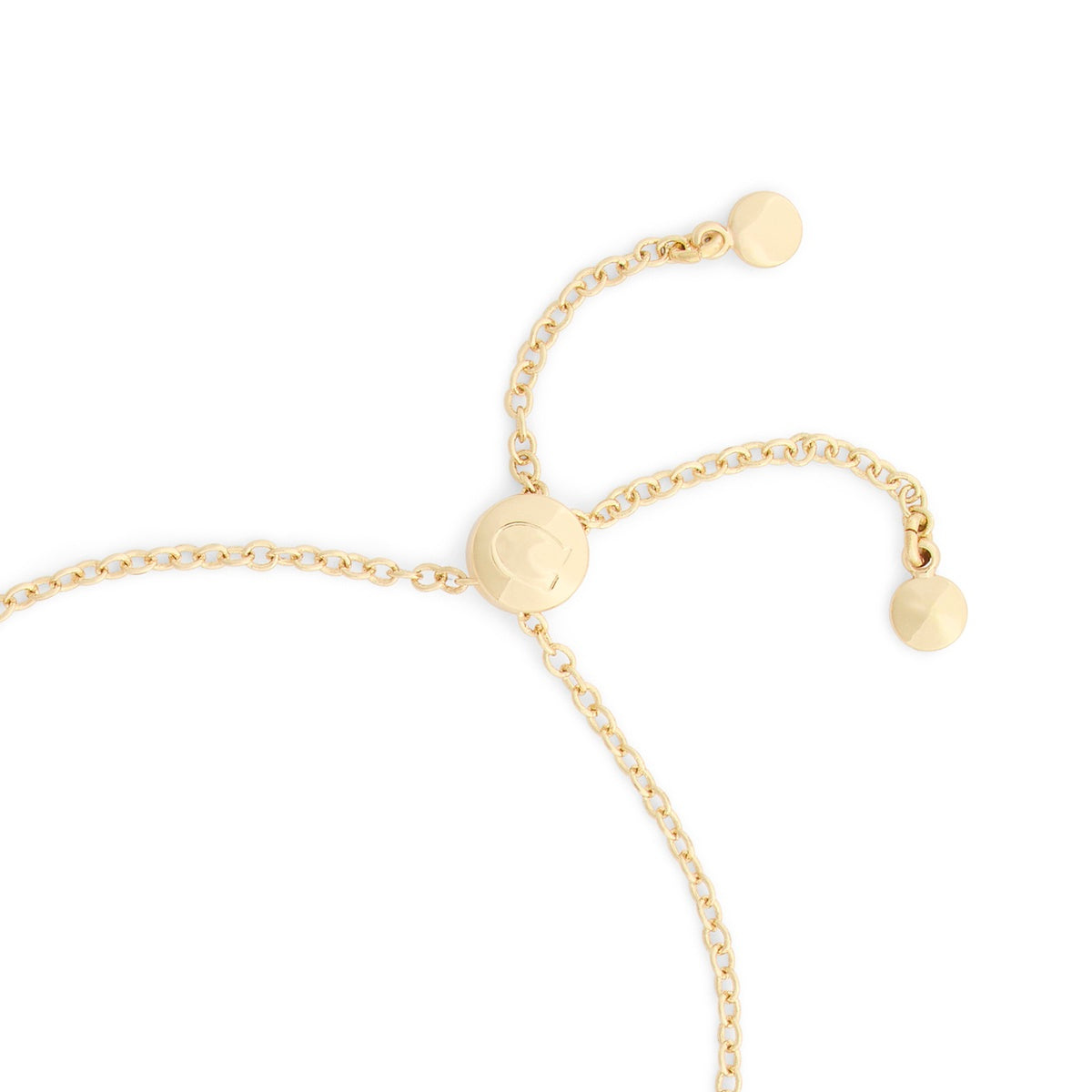 Coach Gold Mixed Metal Kisslock Cherry Slider Bracelet