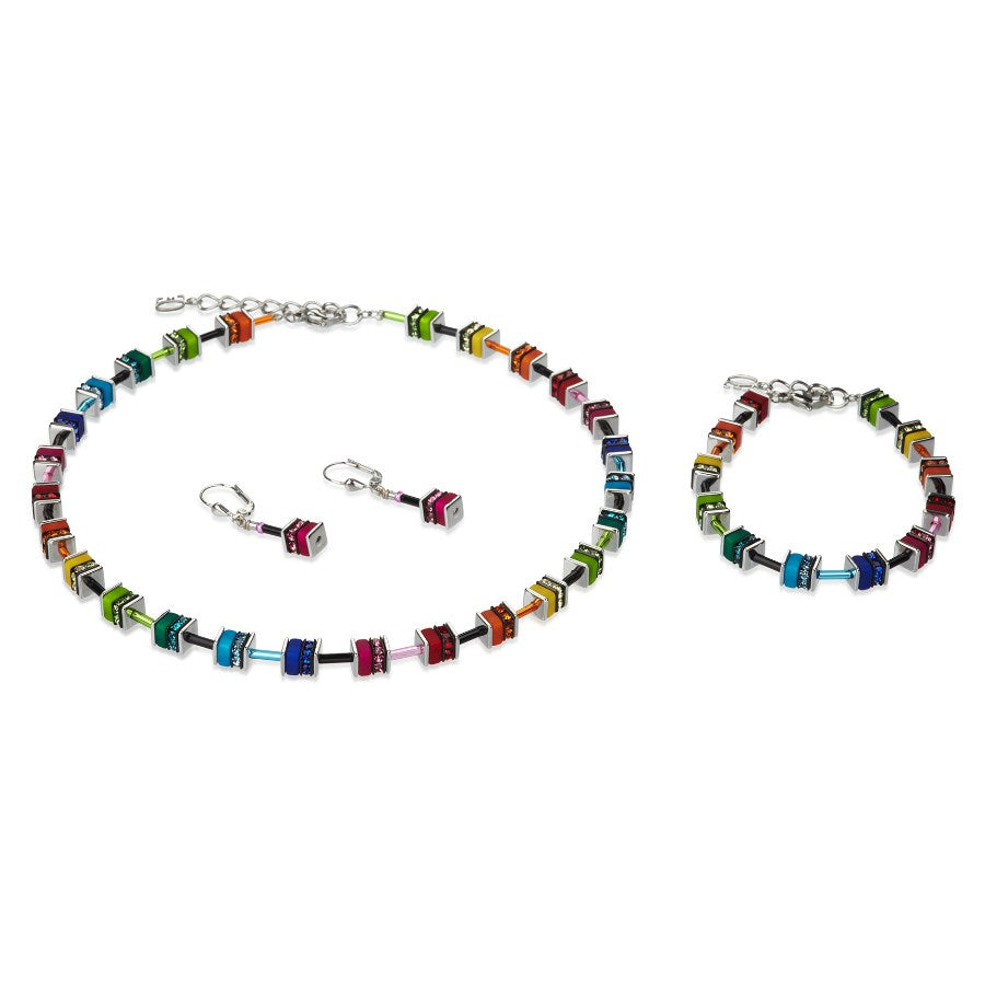 Coeur De Lion Geo Small Multicoloured Statement Necklace