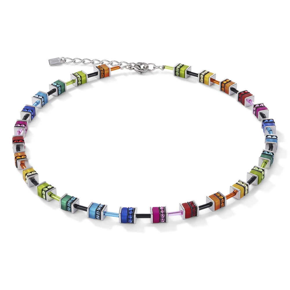 Coeur De Lion Geo Small Multicoloured Statement Necklace