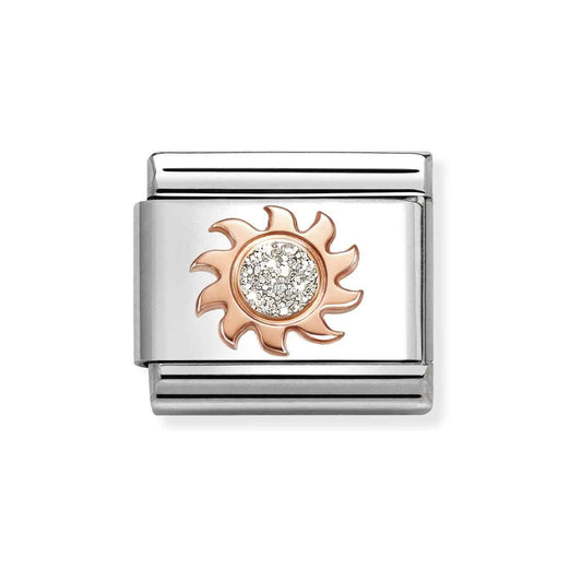 Rose Gold Sun Charm