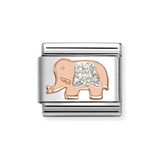 Rose Gold Elephant Charm