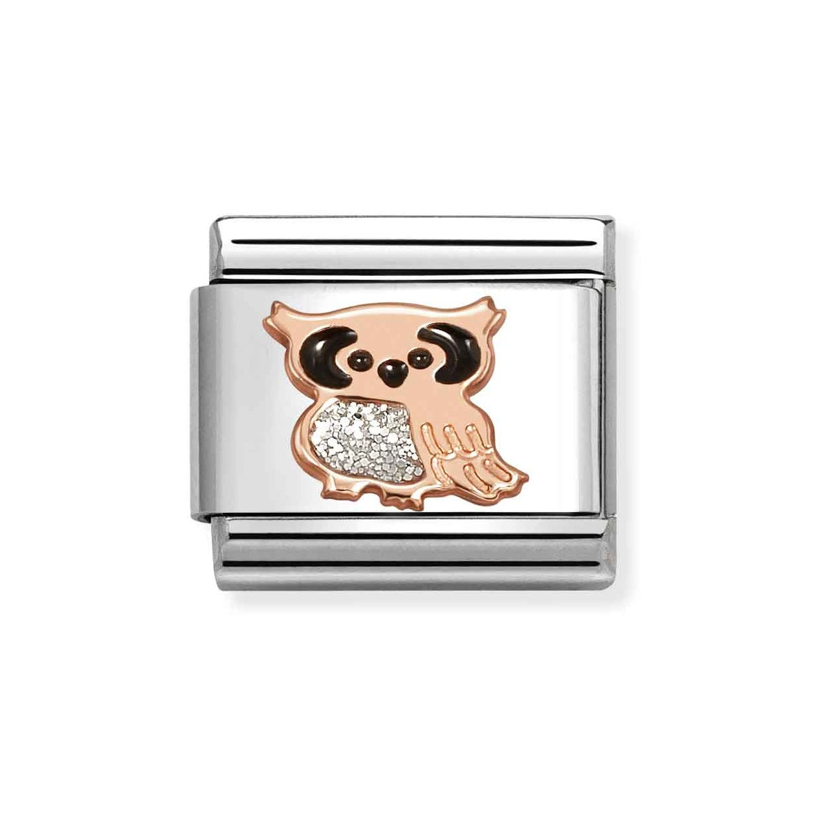 Rose Gold Owl Charm