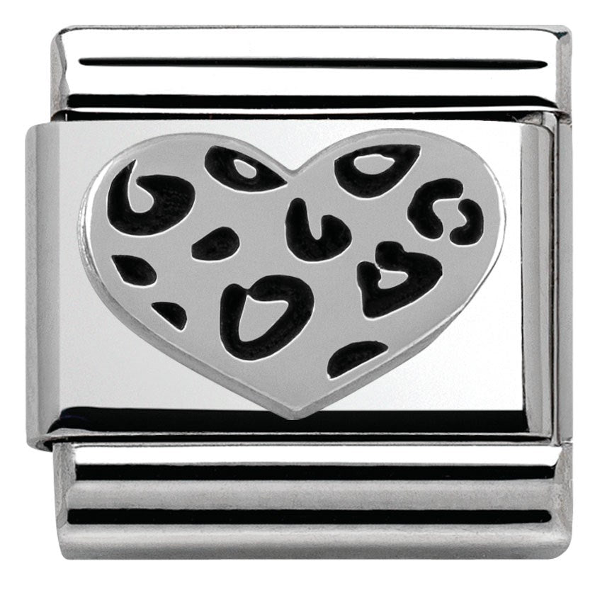 Nomination Leopard Heart Charm