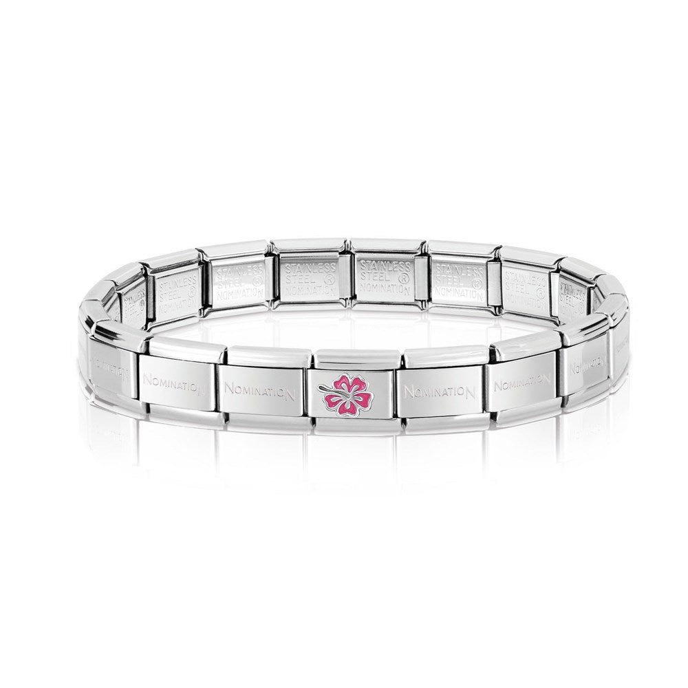 Nomination Pink Hibiscus Charm 