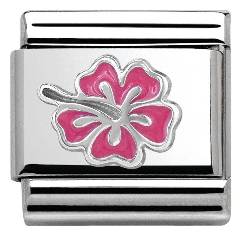 Nomination Pink Hibiscus Charm 