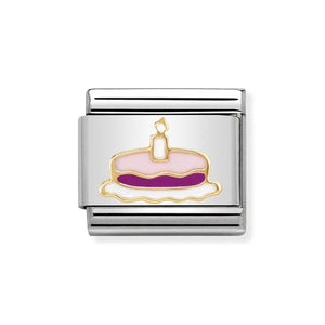 Nomination Pink Cake & Candle Charm