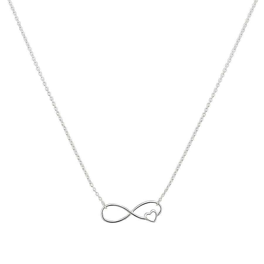 Argento Silver Infinity Heart Necklace