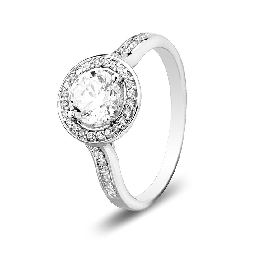 CZ Halo Ring