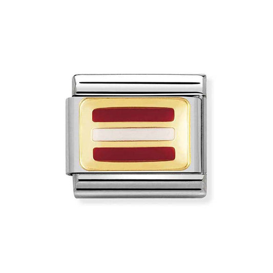 Nomination Austria Flag Charm