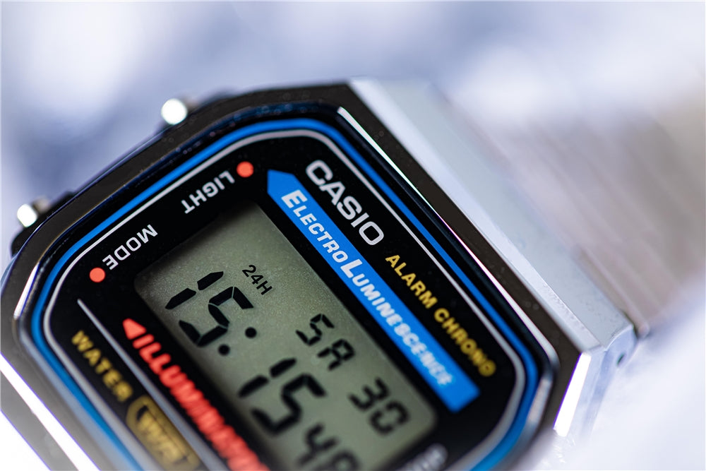 Casio Vintage A168WA-1YES Stainless Steel Bracelet Digital Watch