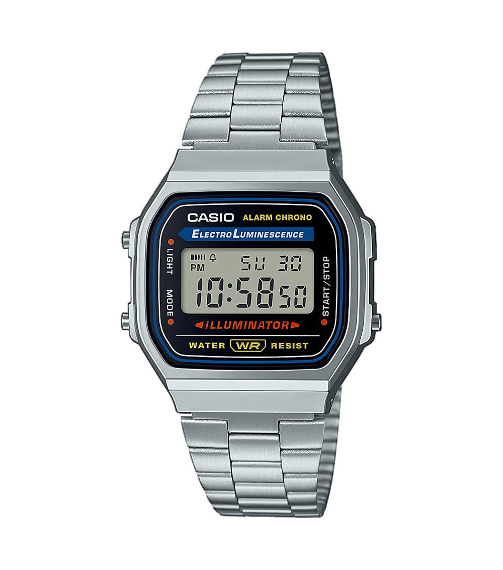 Casio Vintage A168WA-1YES Stainless Steel Bracelet Digital Watch