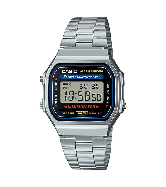 Casio Vintage A168WA-1YES Stainless Steel Bracelet Digital Watch
