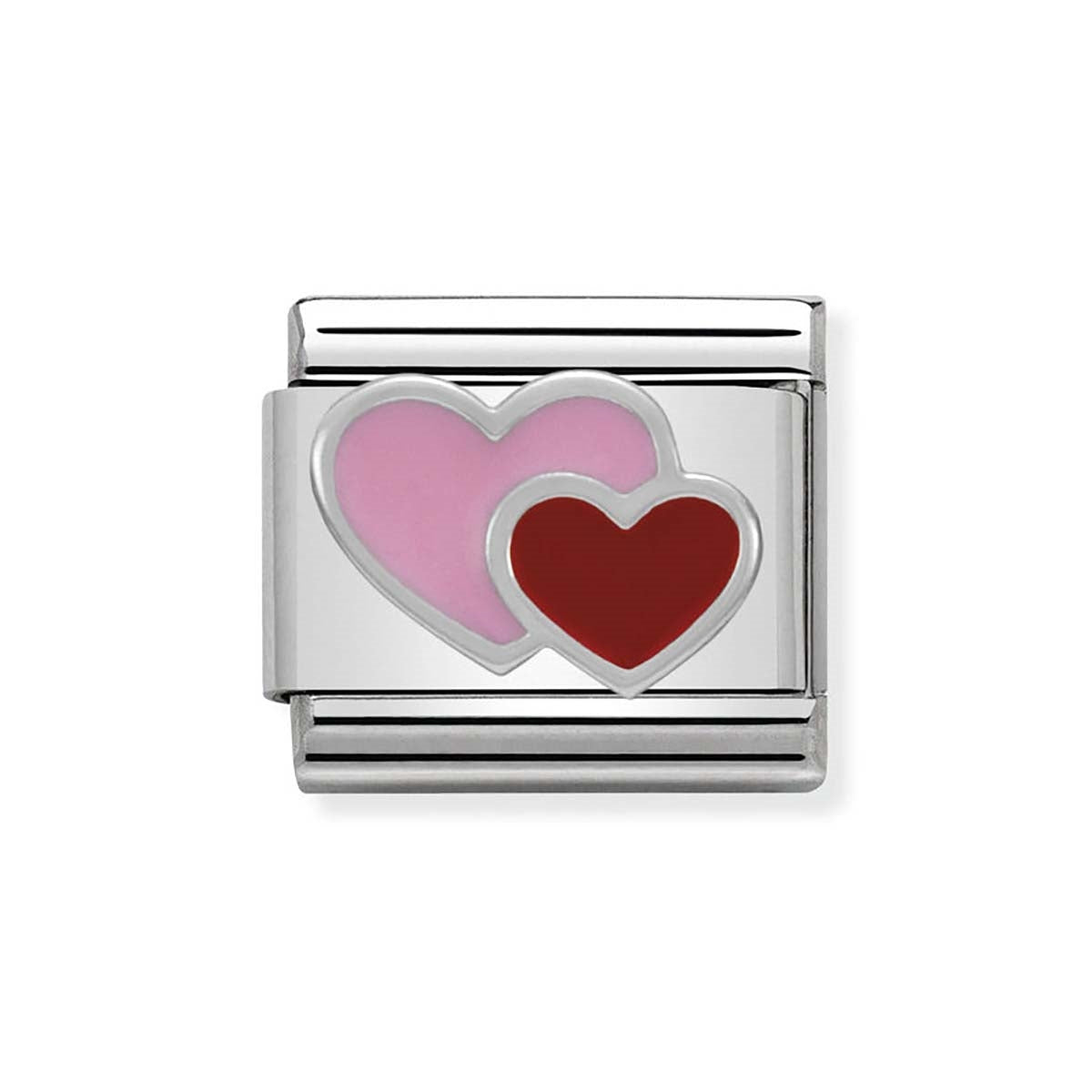 Nomination Pink And Red Double Heart