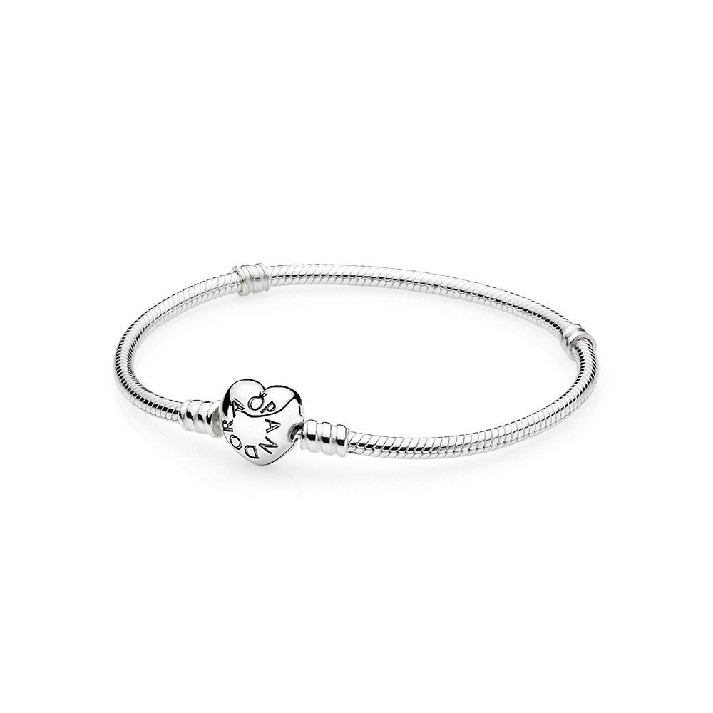 Pandora Moments Silver Heart Clasp Bracelet