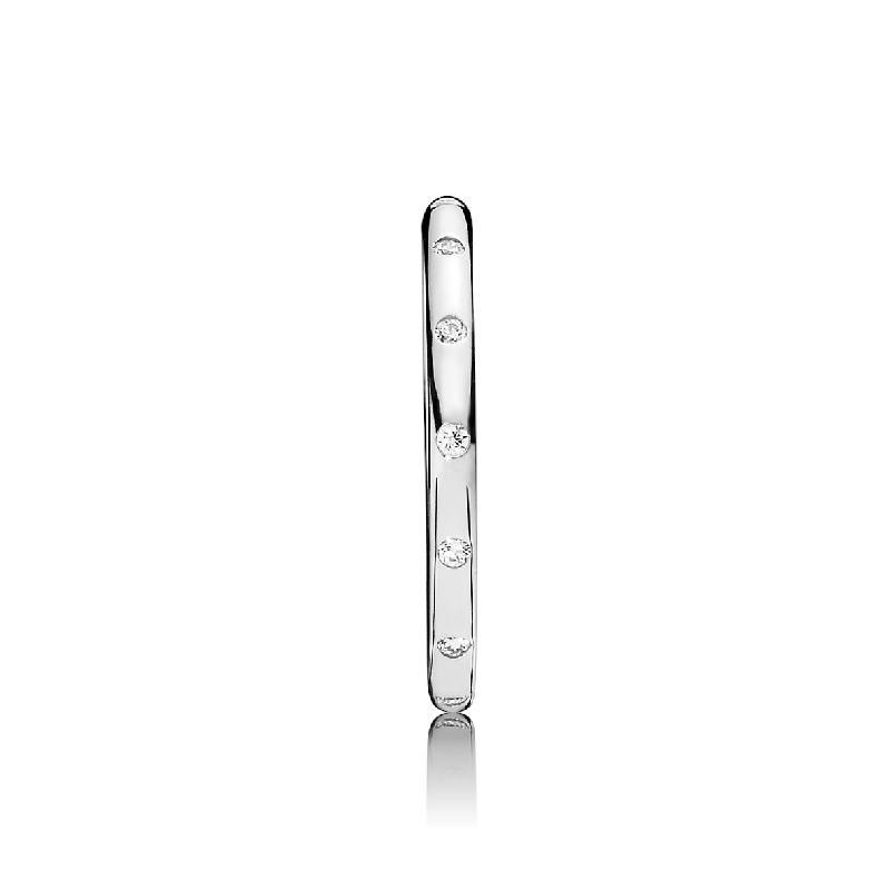 Pandora Silver ring with CZ 