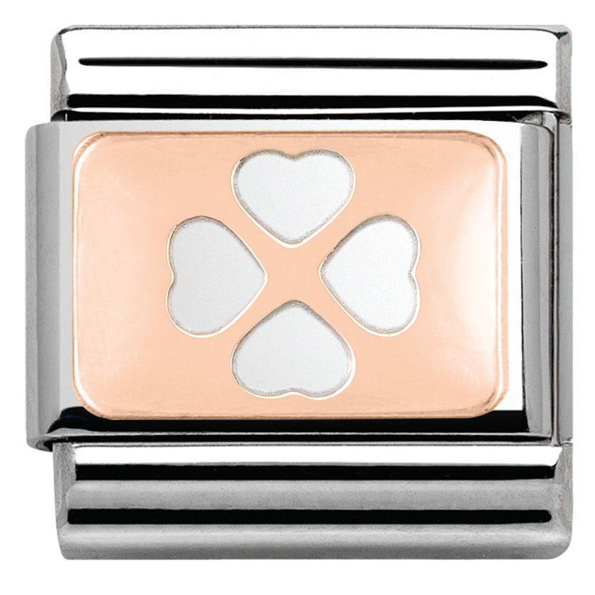 Nomination Rose Gold Four Leaf Clover Charm