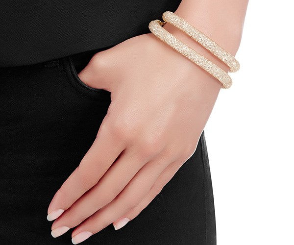 Swarovski Stardust Beige Double Bracelet