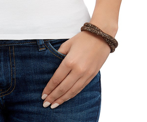 Swarovski Stardust Brown and Gold Bracelet