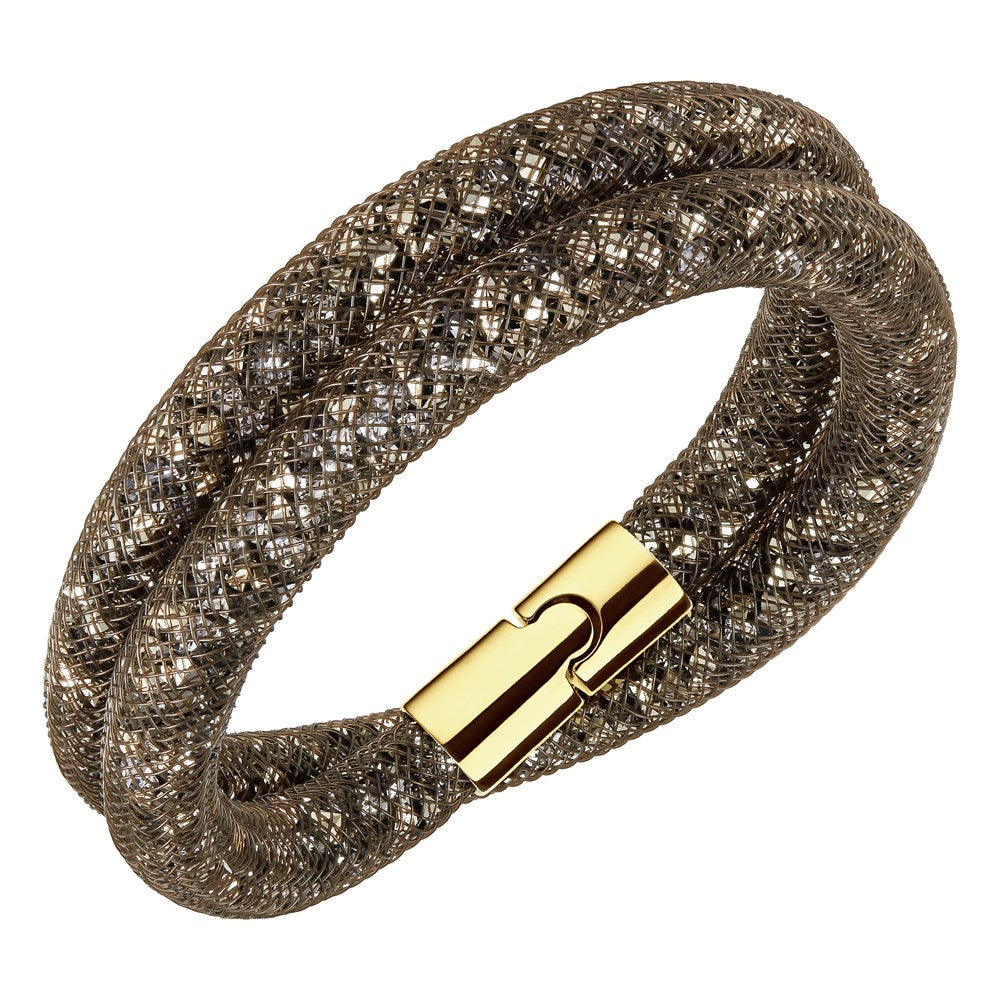 Swarovski Stardust Brown and Gold Bracelet