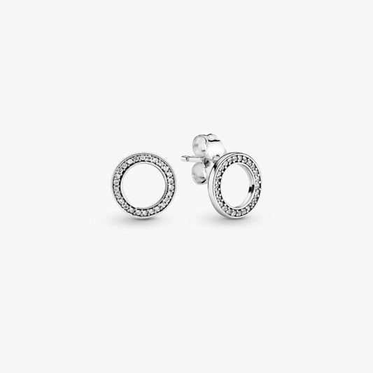 Pandora Sparkling Circle Stud Earrings