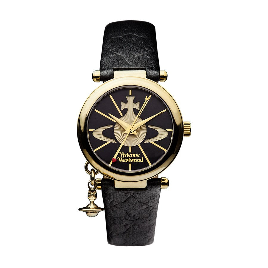 Vivienne Westwood Black & Gold Orb Watch