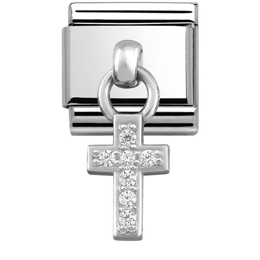 Nomination Silver Hanging Cross Charm