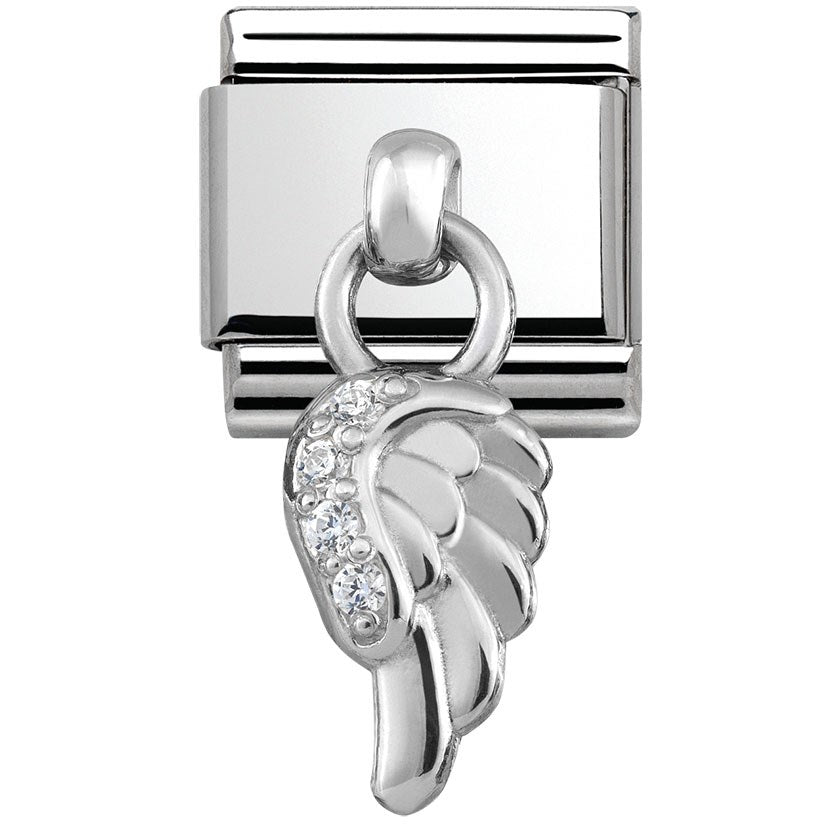 Nomination Silver Hanging Wing Charm