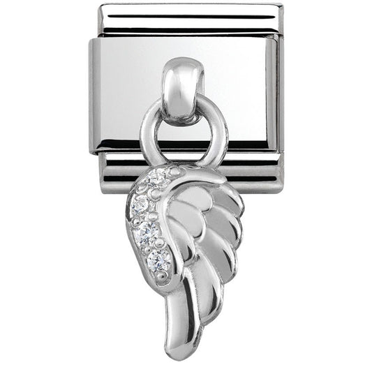 Nomination Silver Hanging Wing Charm