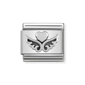 Nomination Silver Heart On Wings Charm