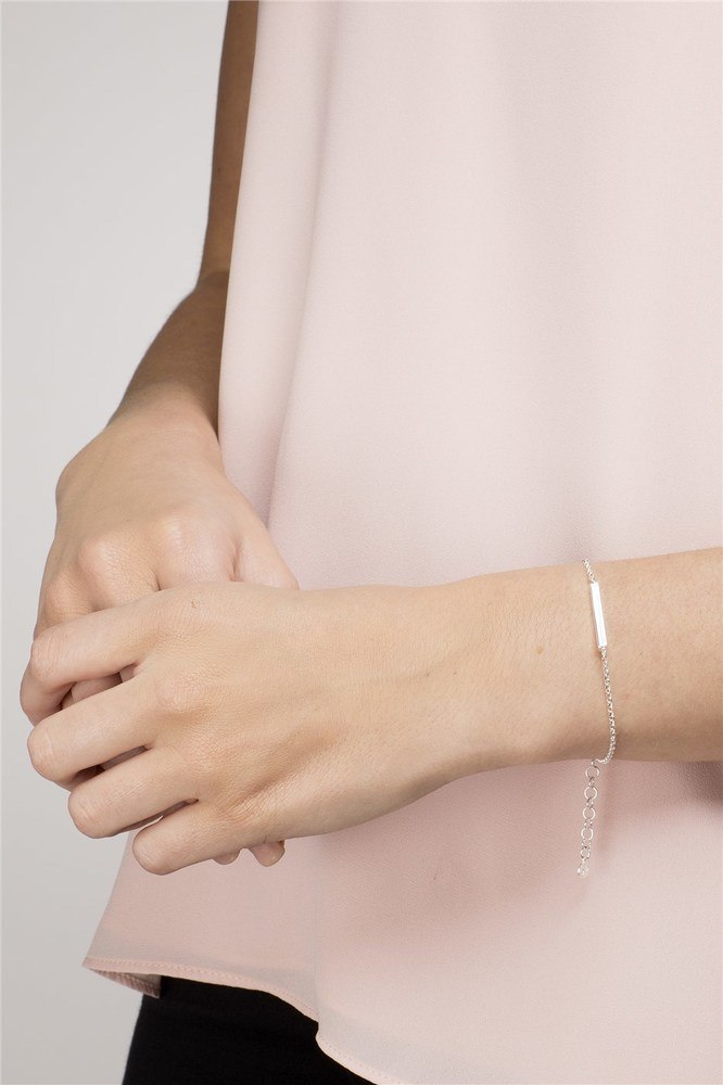 Argento Recycled Silver Bar Bracelet