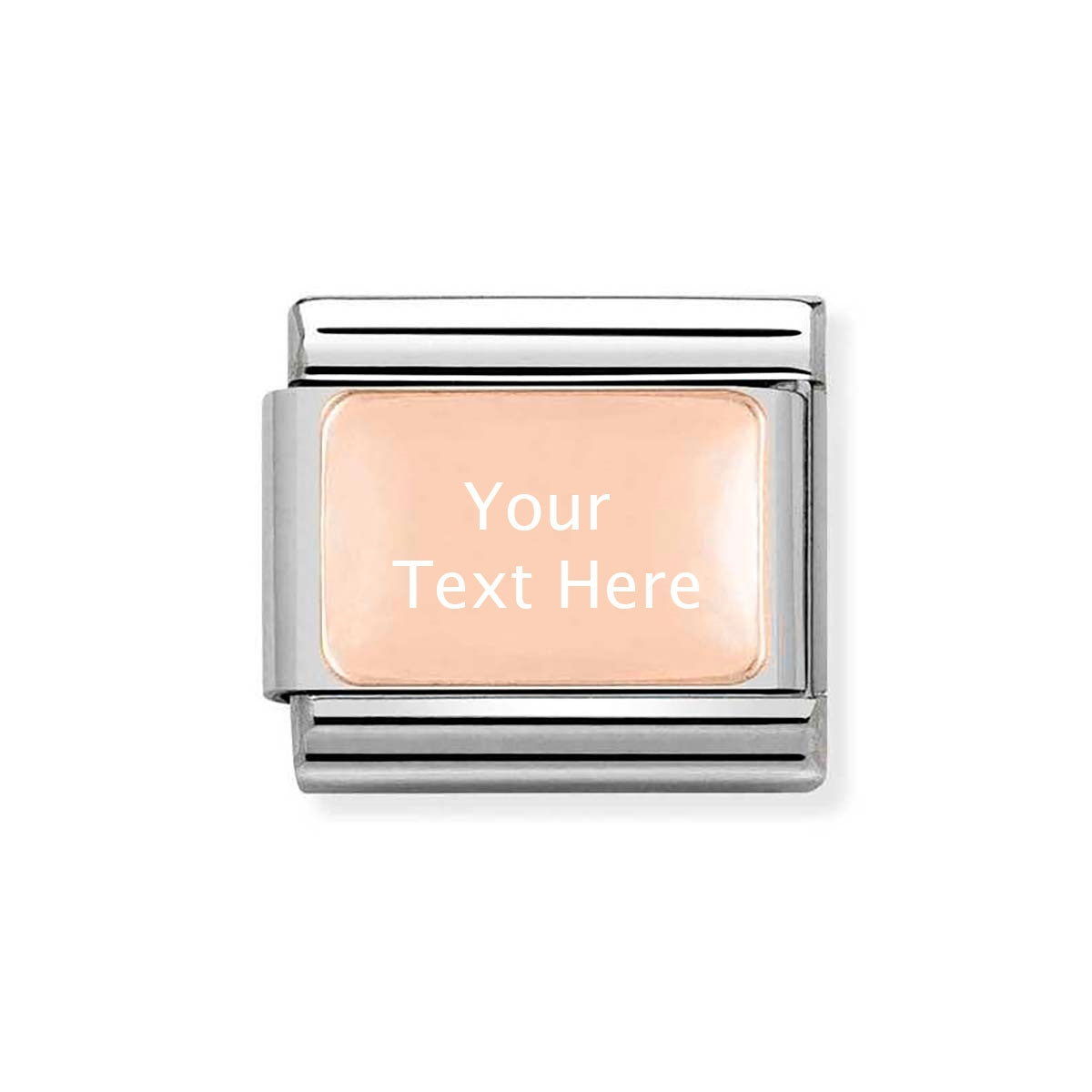 Nomination Rose Gold Plate Engraving Charm