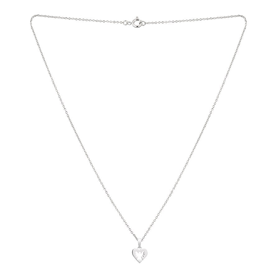 Argento Openwork Angel Heart Necklace