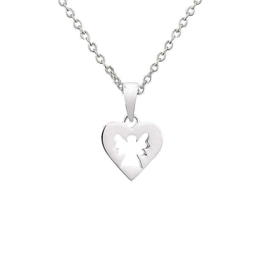 Argento Openwork Angel Heart Necklace