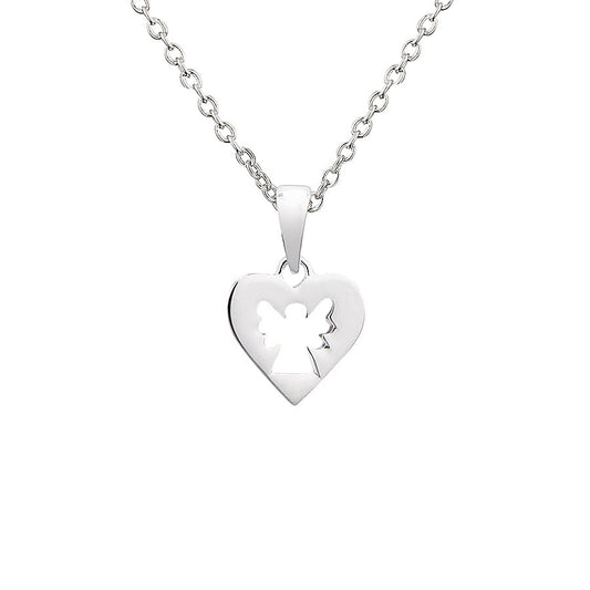Argento Openwork Angel Heart Necklace