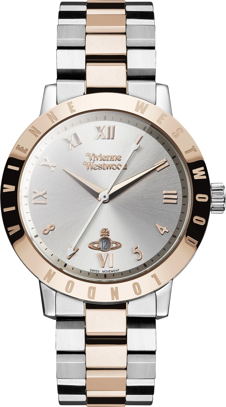 Vivienne Westwood Rose Gold & Silver Bloomsbury Watch