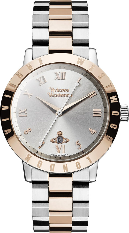 Vivienne Westwood Rose Gold & Silver Bloomsbury Watch