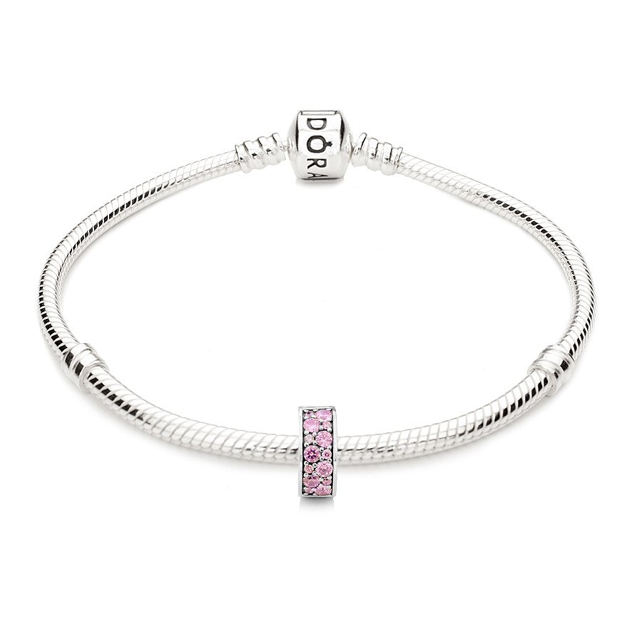 Pandora Pink Shining Elegance Spacer Clip
