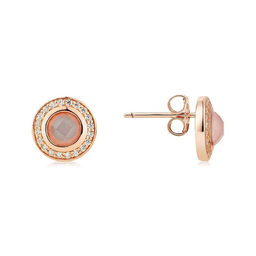 Argento Rose Gold Blush Pink Earrings